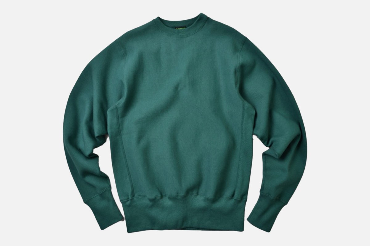 The All-American Action: Camber 234 Cross-Knit Heavyweight Crew Neck Sweatshirt