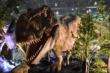 T-Rex dinosaur statue