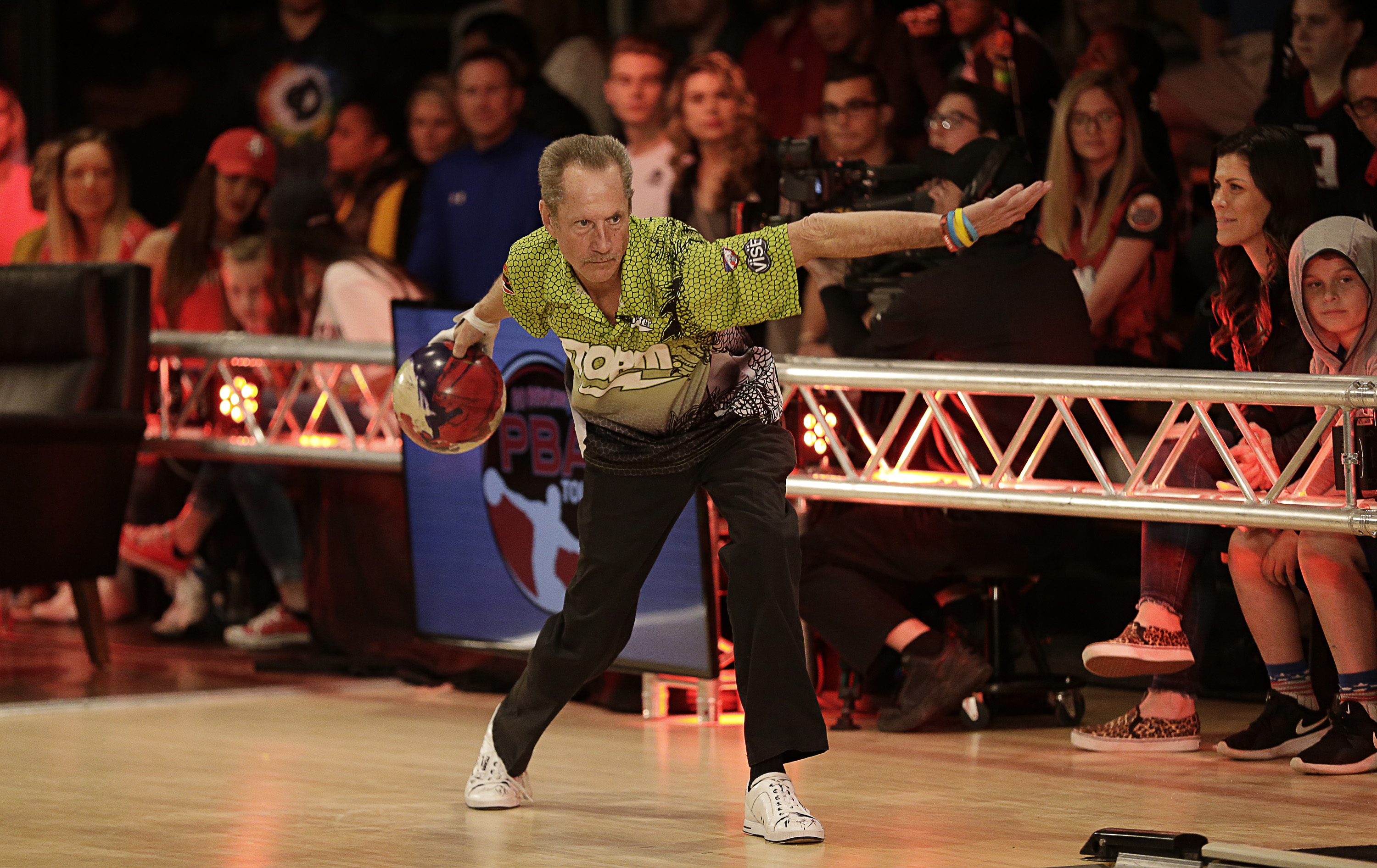 Bowler Pete Weber competes at a PBA tournament. We caught up with the pro bowler 12 years after his viral "Who do you think you are? I am!" celebration.