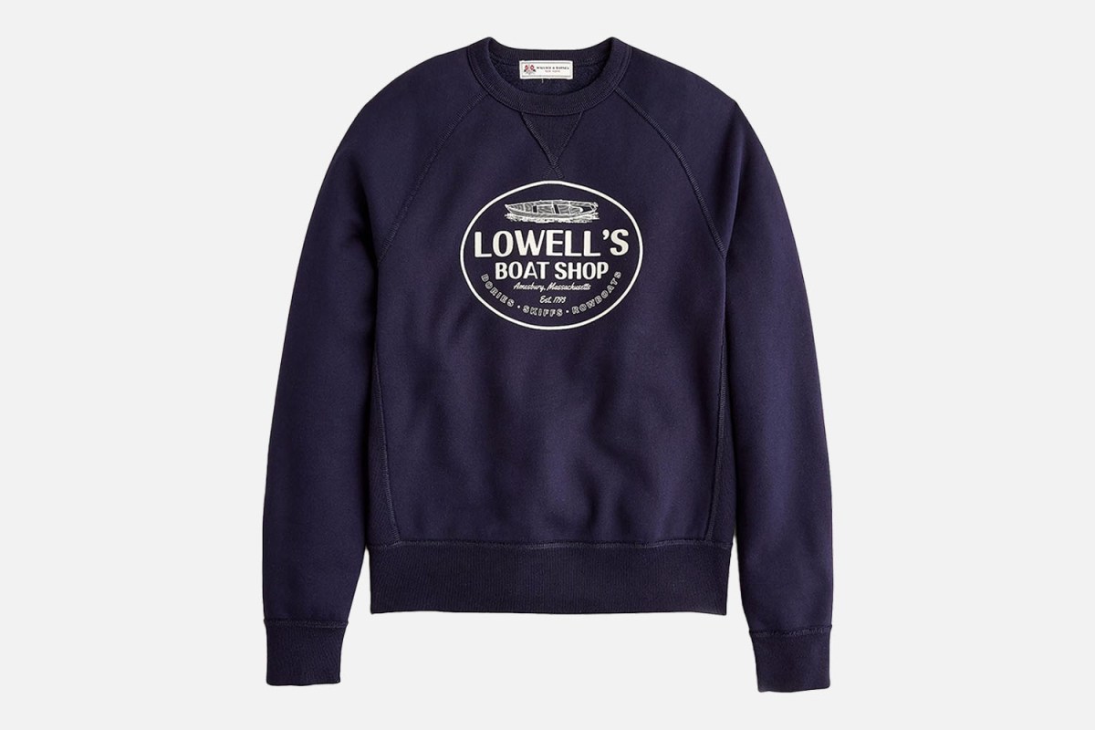 Wallace & Barnes x Lowell’s Boat Shop Graphic Sweatshirt