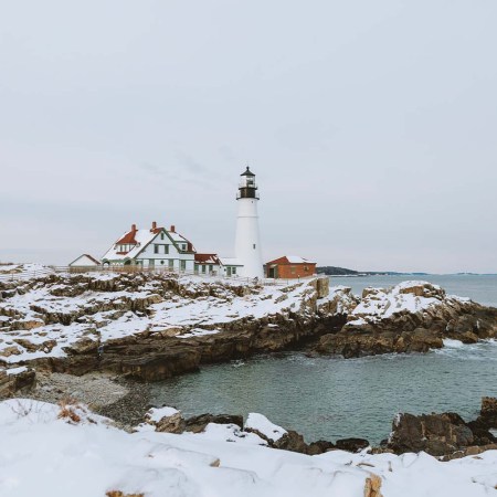 A winter view of Portland, maine
