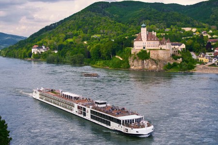 Viking Longship on the Danube River
