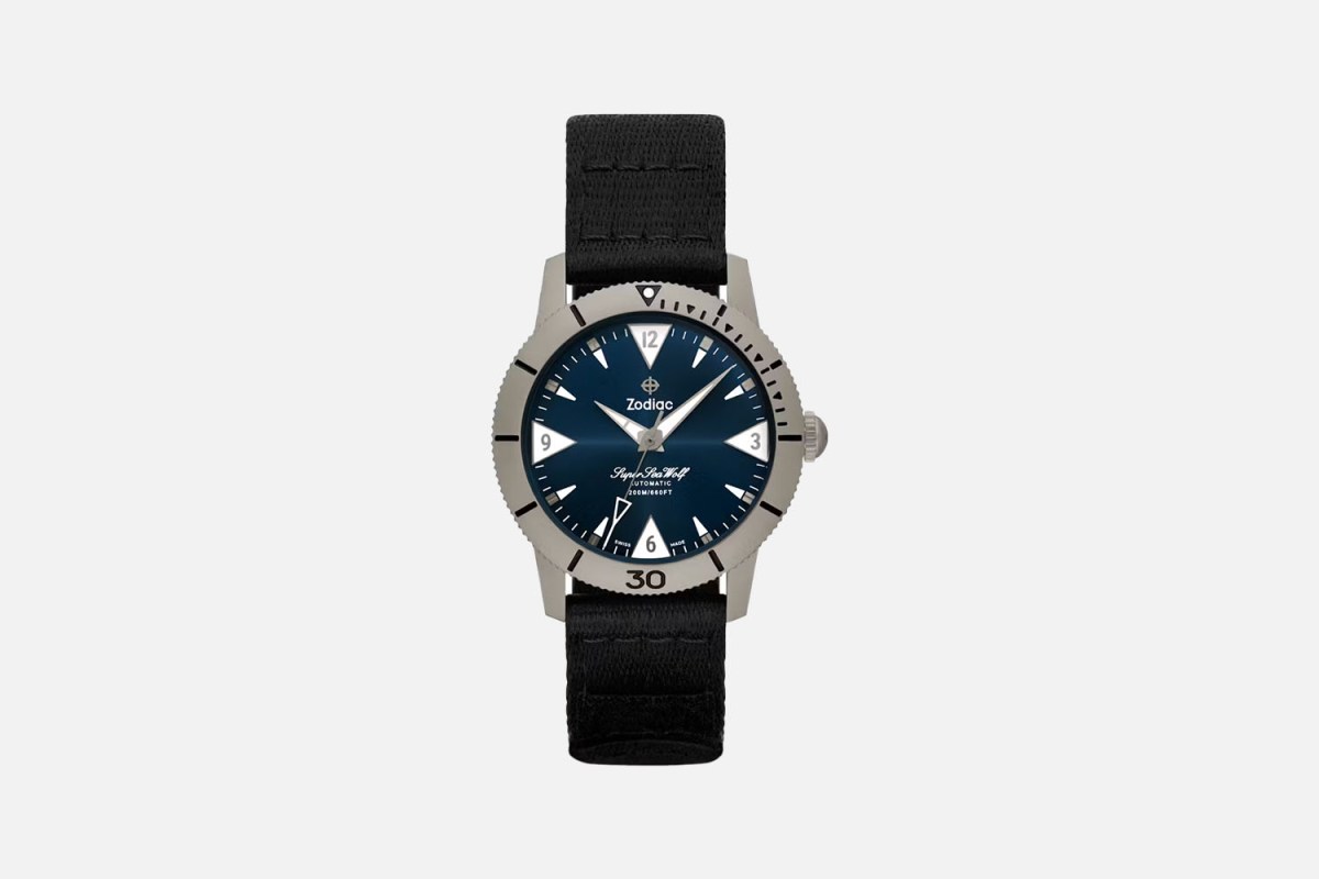 Huckberry x Zodiac Titanium Super Sea Wolf Dive Watch