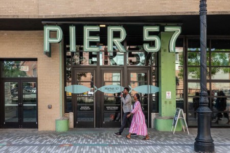Market 57 at Pier 57, one of the best food halls in NYC