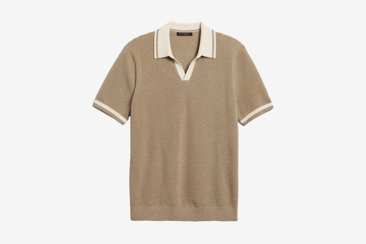 Banana Republic Johnny-Collar Polo