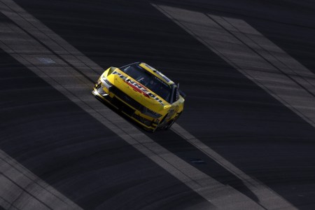 Joey Logano at NASCAR race