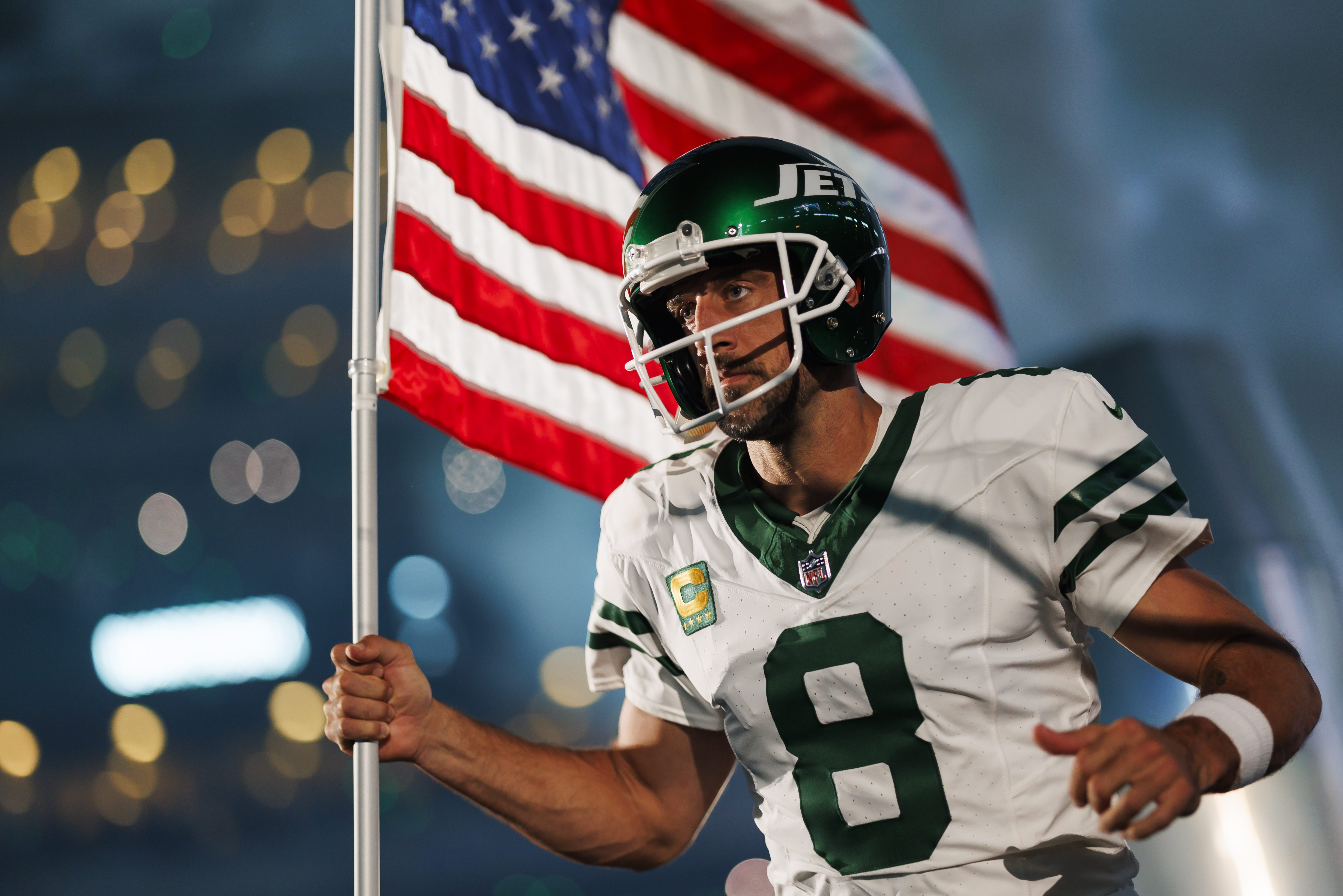 Aaron Rodgers of the New York Jets.