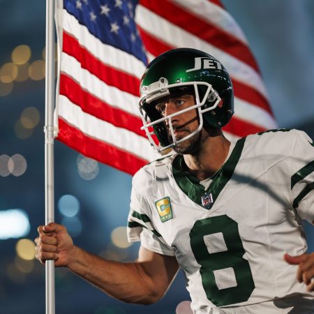 Aaron Rodgers of the New York Jets.