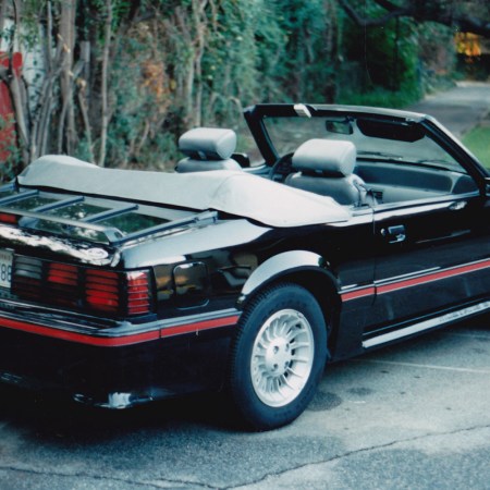 A 1988 Ford Mustang GT Convertible