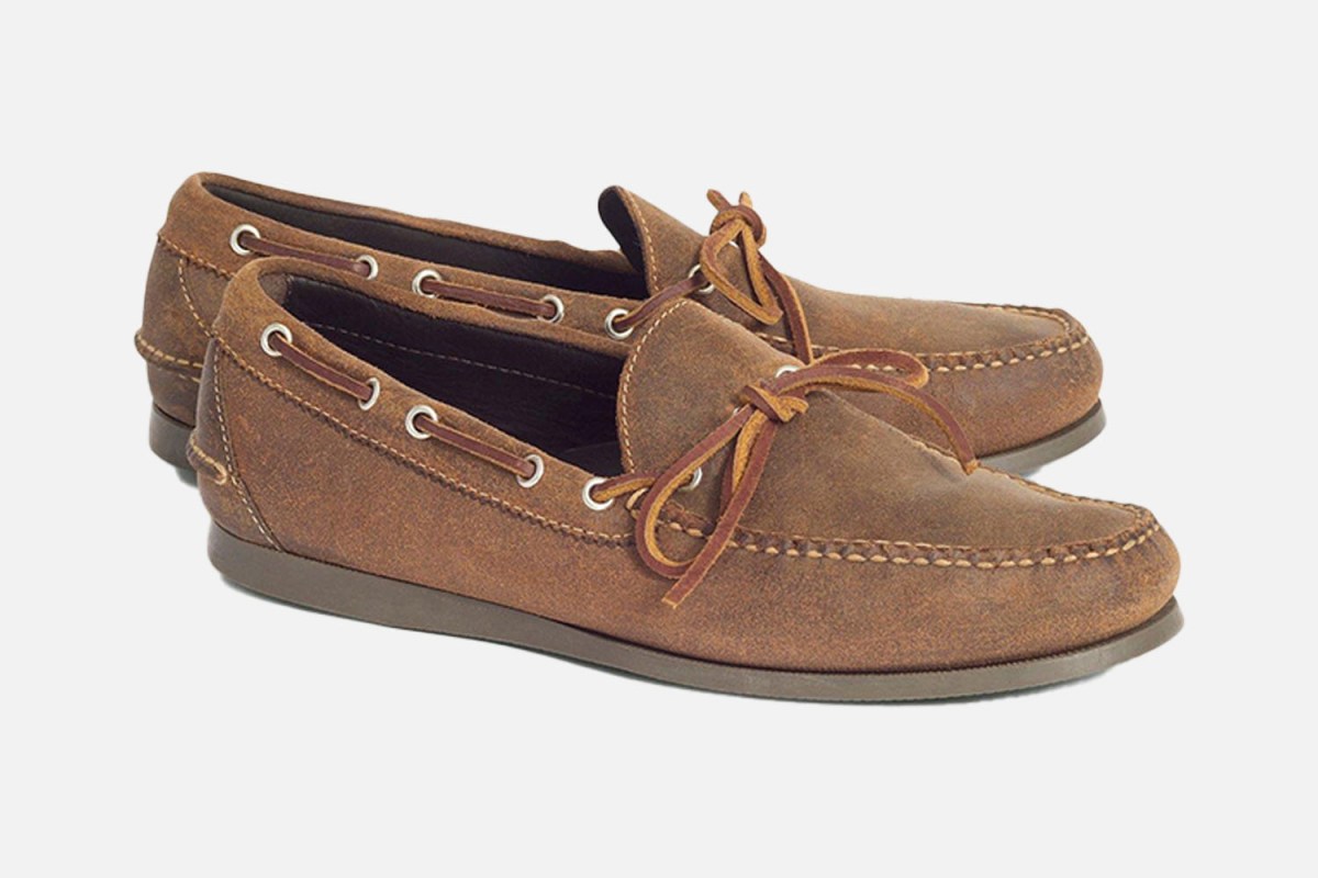 Brooks Brothers Sconset Camp Moc in Leather