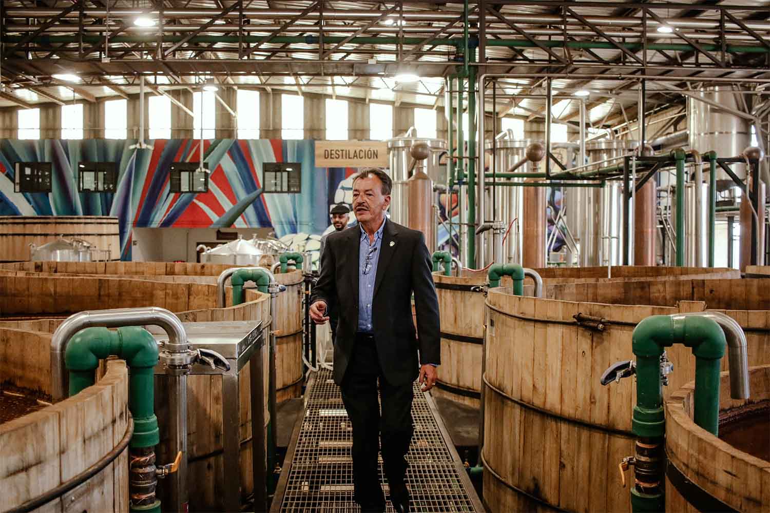 Carlos Camarena, the Master Distiller behind El Tesoro, Tapatío and the terroir-focused Tequila Ocho, in the Ocho distillery