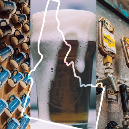 Images from Idaho's many breweries with the outline of the state on top. Here's our beginner's guide to Idaho's underrated craft breweries.