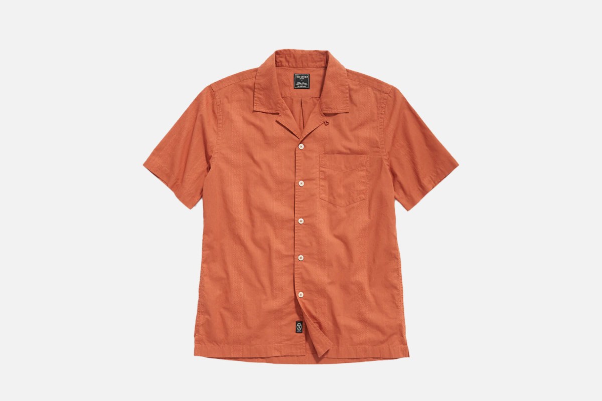 Todd Snyder Jacquard Camp Collar Shirt