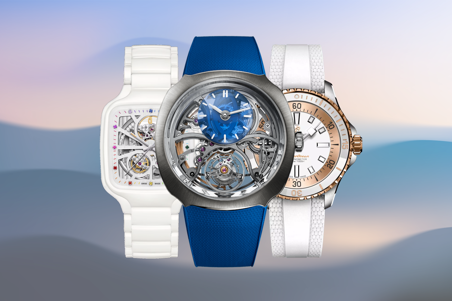 Watches from H. Moser, Rado and Breitling, which are just three of the best watches that came out in April 2024