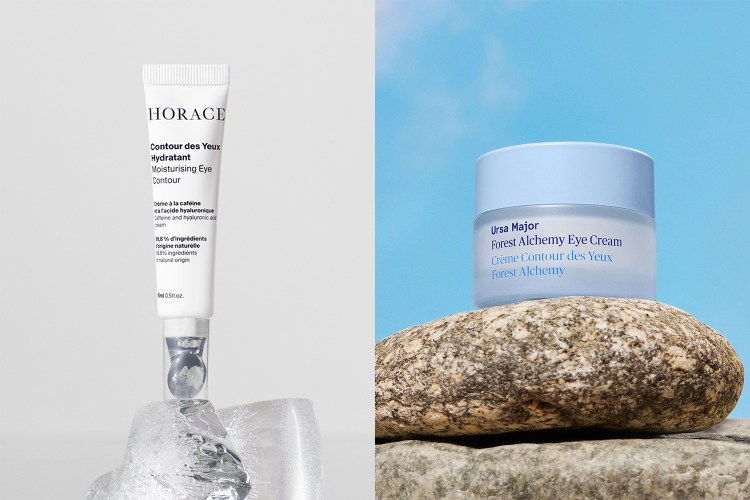 Two eye creams that are great for men: Horace Under-Eye Moisturizer on the left and Ursa Major Forest Alchemy Eye Cream on the right