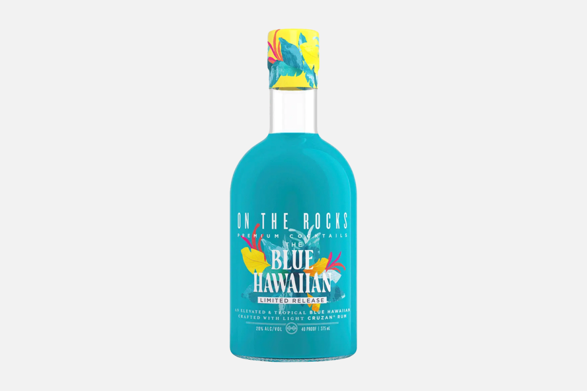 On the Rocks Blue Hawaiian Bottled Cocktail