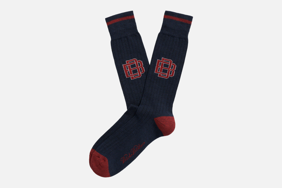 Brooks Brothers Cotton Blend Varsity Socks