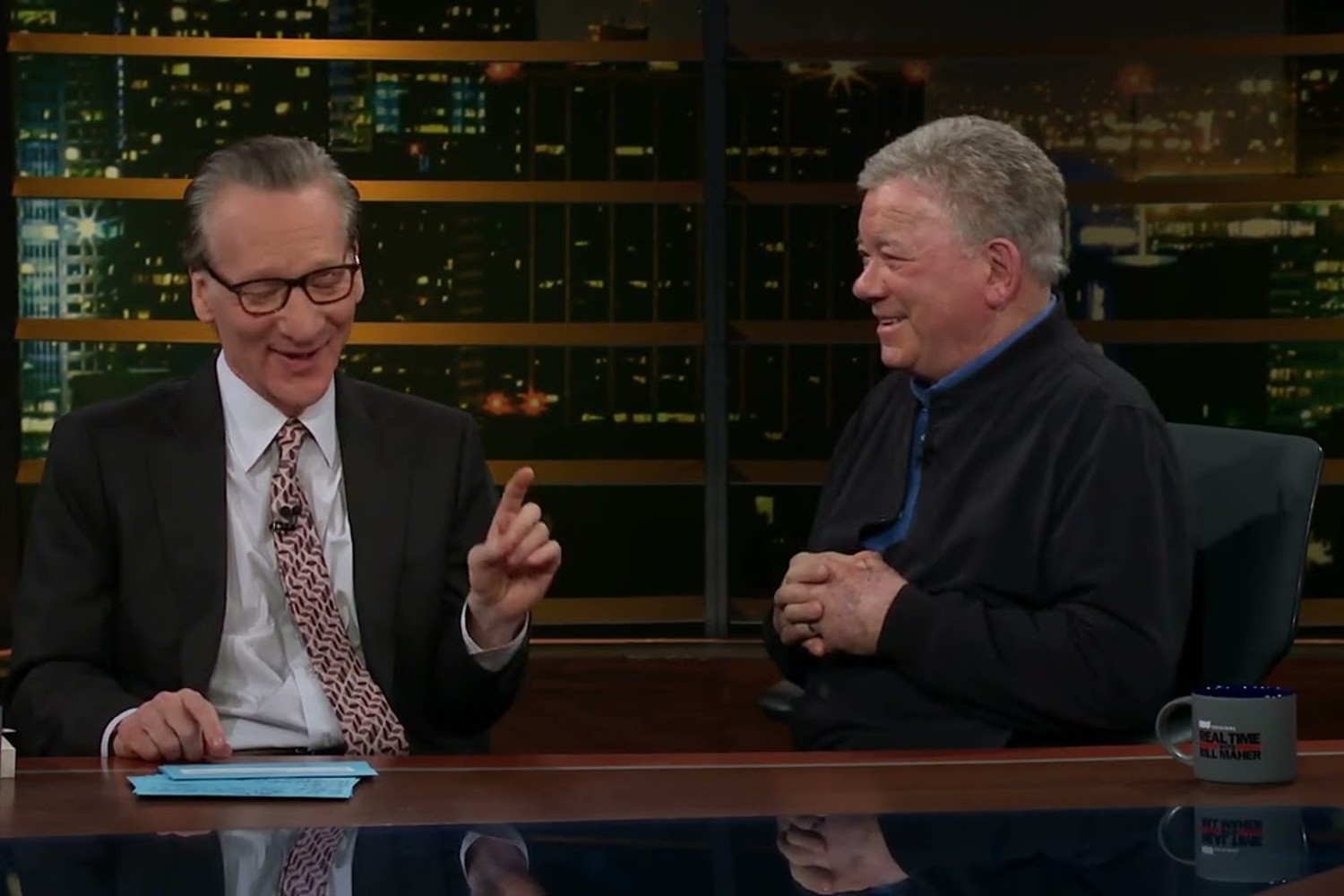 Bill Maher and William Shatner