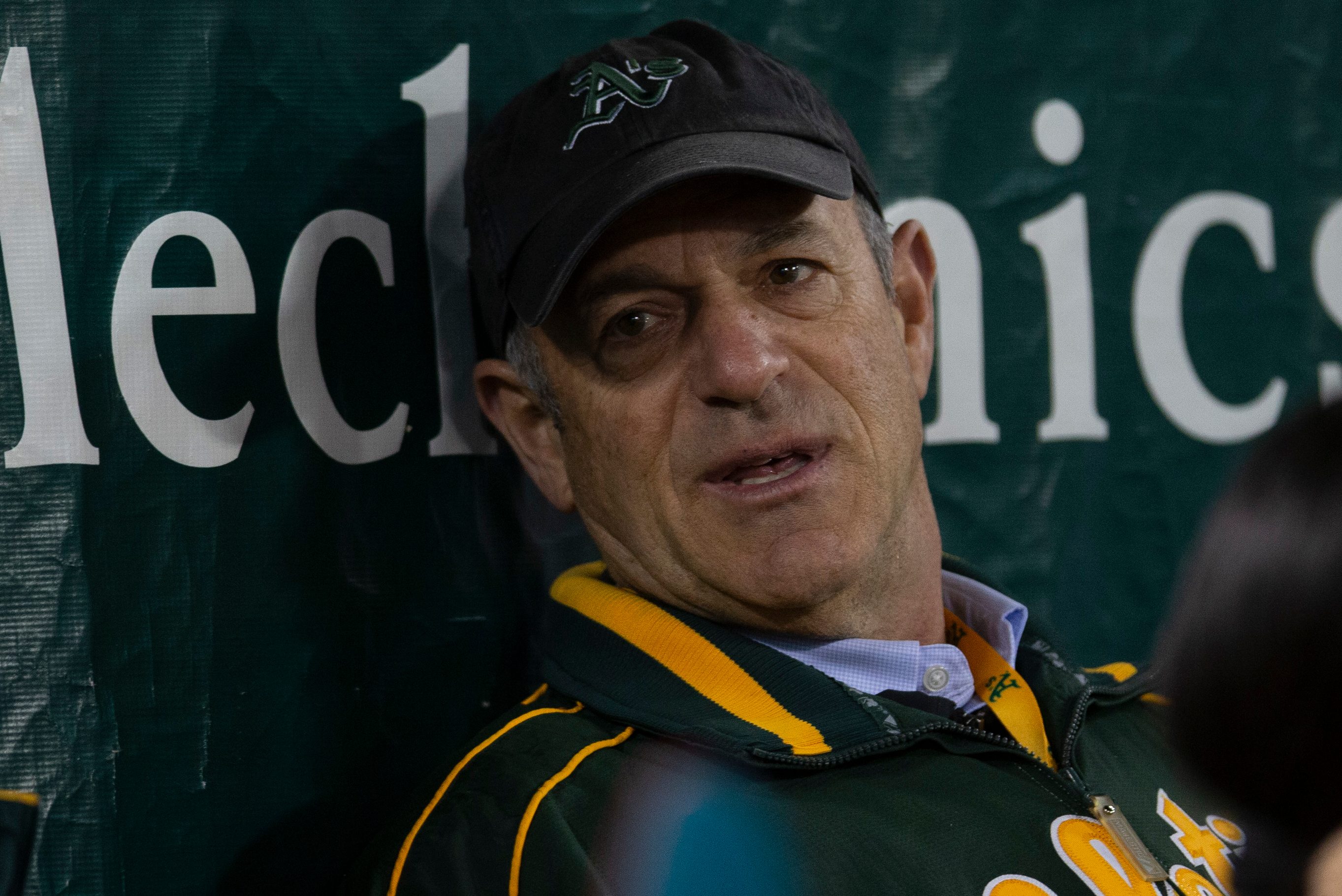 Oakland Athletics owner John Fisher watches his team.