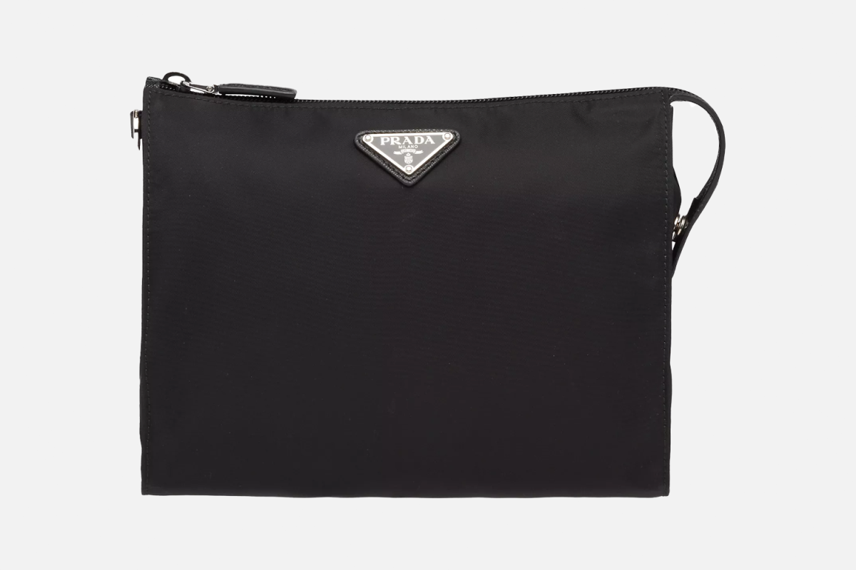 Prada Re-Nylon Saffiano Leather Necessaire