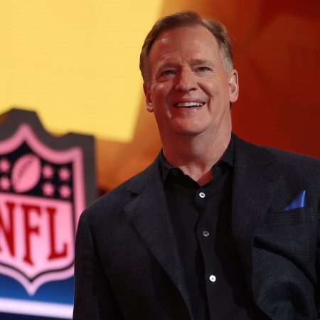 NFL commissioner Roger Goodell at the 2024 NFL Draft. He recently spoke about expanding the regular season to 18 games.
