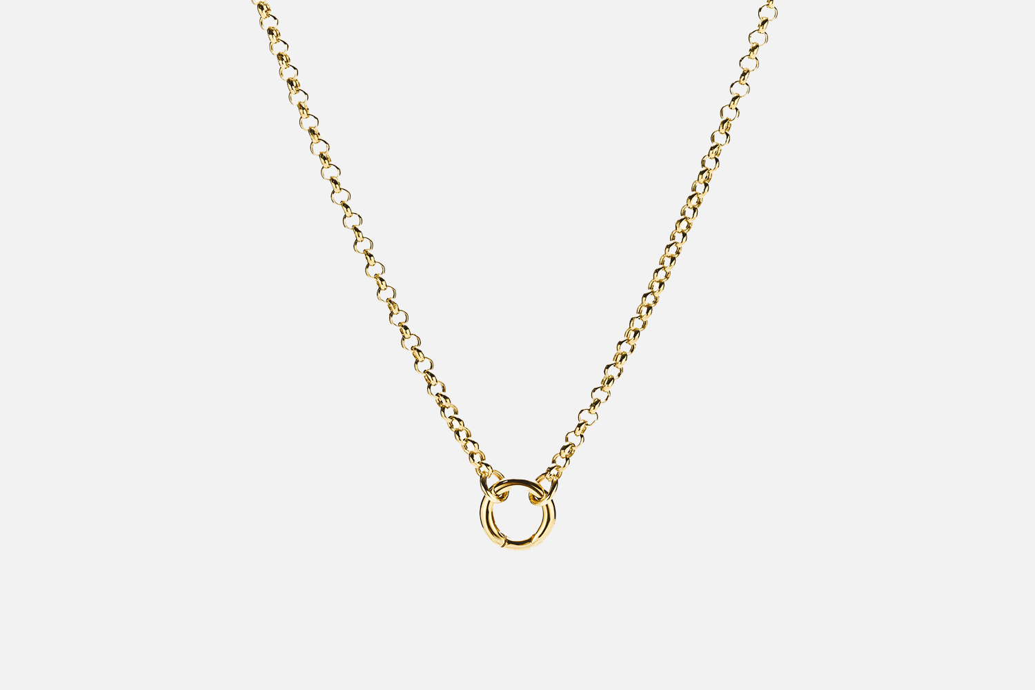 Mejuri Rolo Chain Charm Necklace
