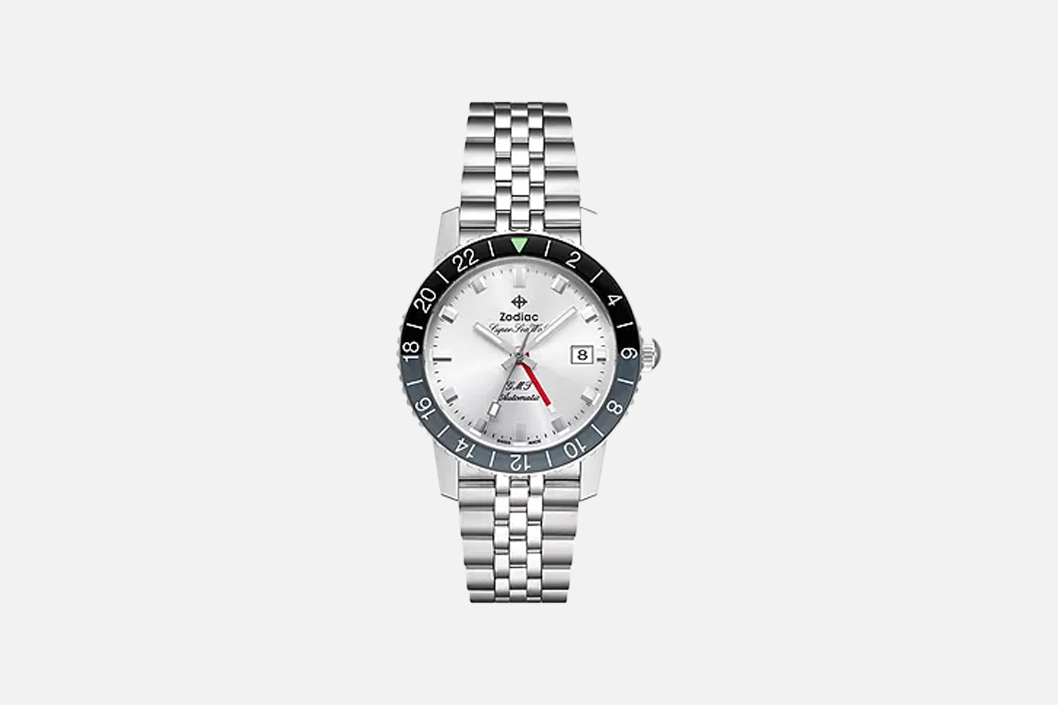 Zodiac Super Sea Wolf GMT Automatic Stainless Steel Watch