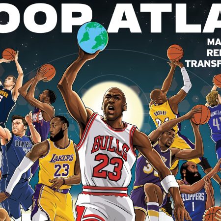 The cover of Kirk Goldsberry's new book "Hoop Atlas."