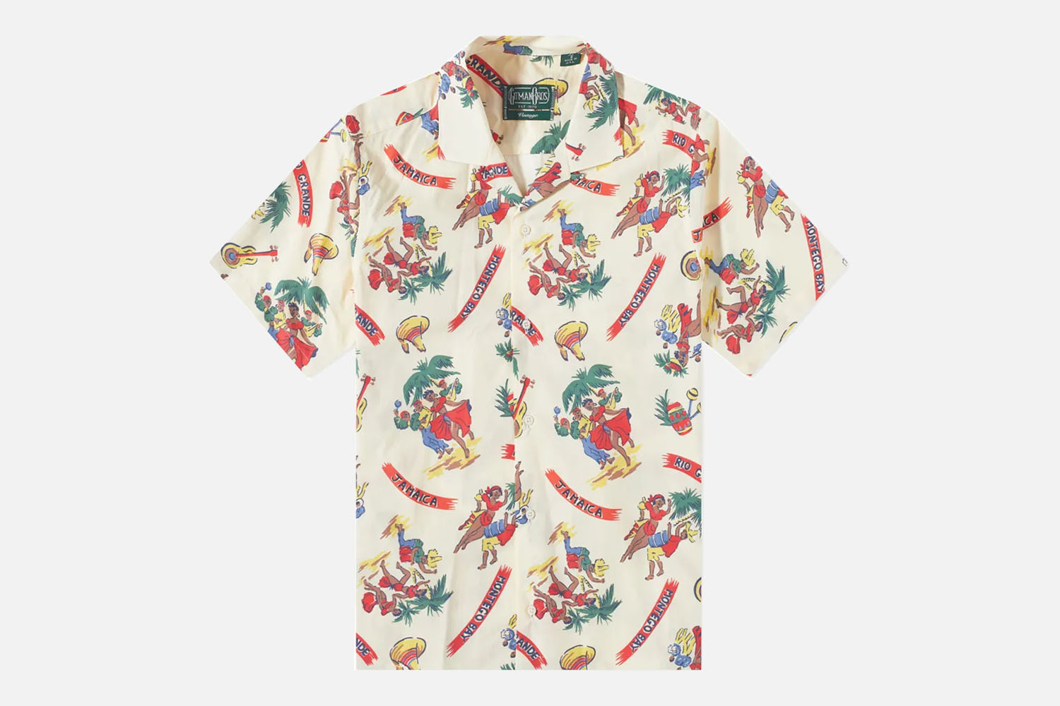 Gitman Vintage Short Sleeve Camp Collar Jamaica Shirt 