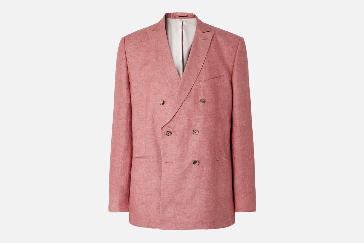 Mr P. Double-Breasted Linen Suit Jacket