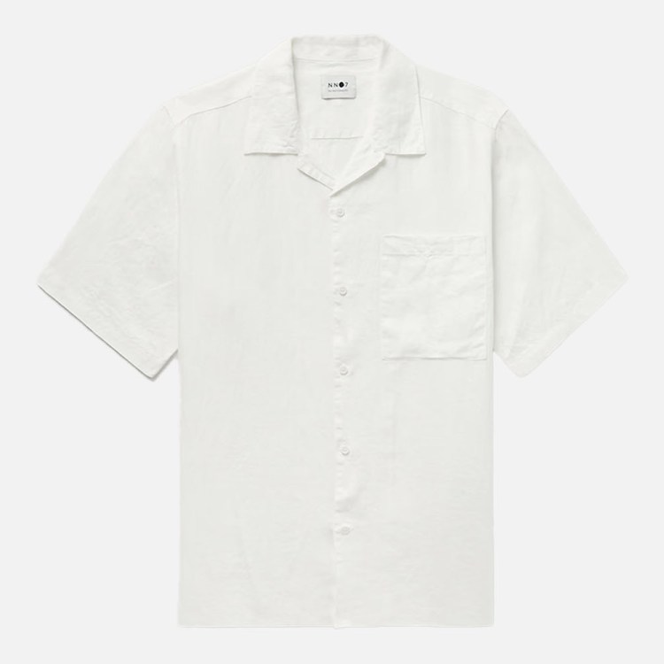 NN07 Julio 5706 Convertible-Collar Linen Shirt