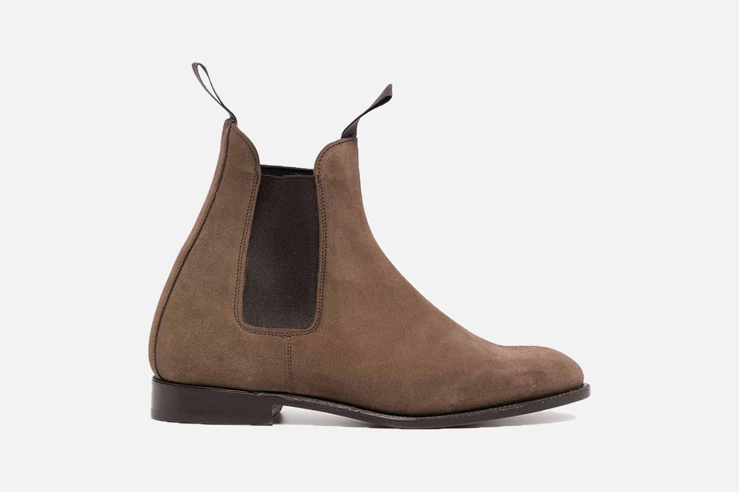 Tricker's Elasticated-Panels Suede Ankle Boots