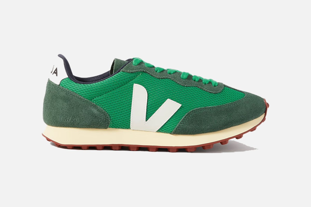 Veja Rio Branco Leather-Trimmed Alveomesh and Suede Sneakers