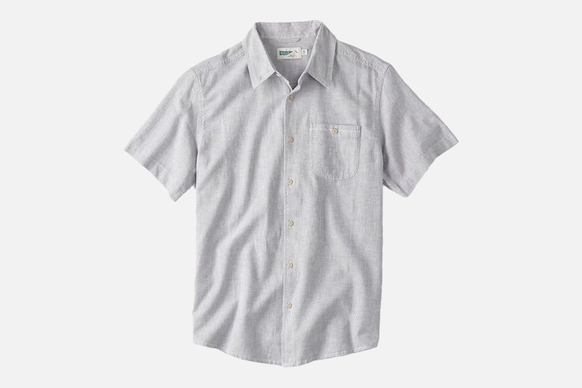 The Breathable Beast: Wellen Easy Hemp Stripe Short Sleeve Shirt