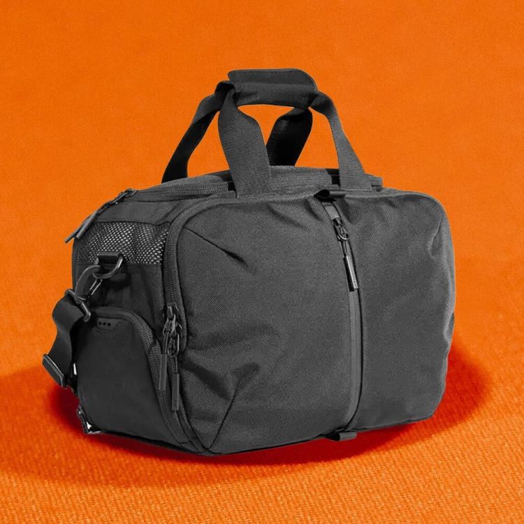The Aer Gym Duffel 3, our favorite gym bag. We talk about what makes the design so great, and the fitness essentials we keep inside.