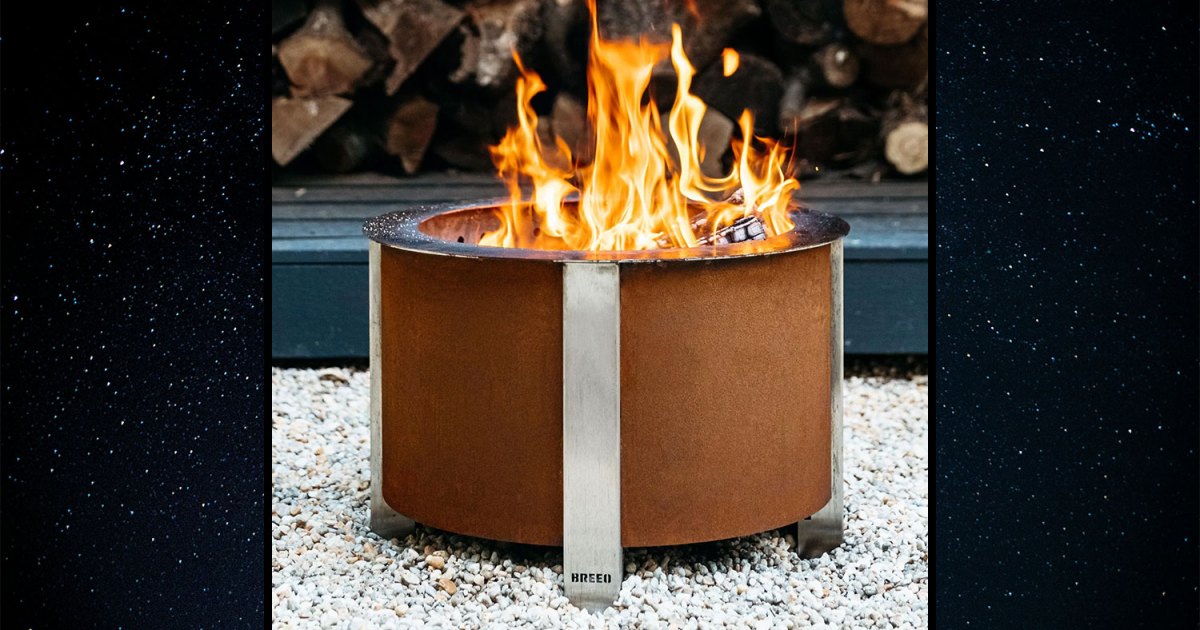 A smokeless fire pit from Breeo, a competitor to Solo Stove. We reviewed and tested both to find the best fire pit.