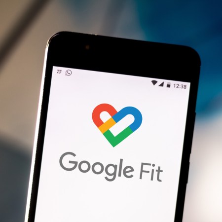 A smartphone with the Google Fit logo. Google announced it will be shutting down Google Fit APIs by June 2025.