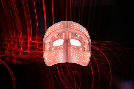 The TheraFace LED Mask from Therabody. We tested the light therapy mask to see if men should give it a go, too.