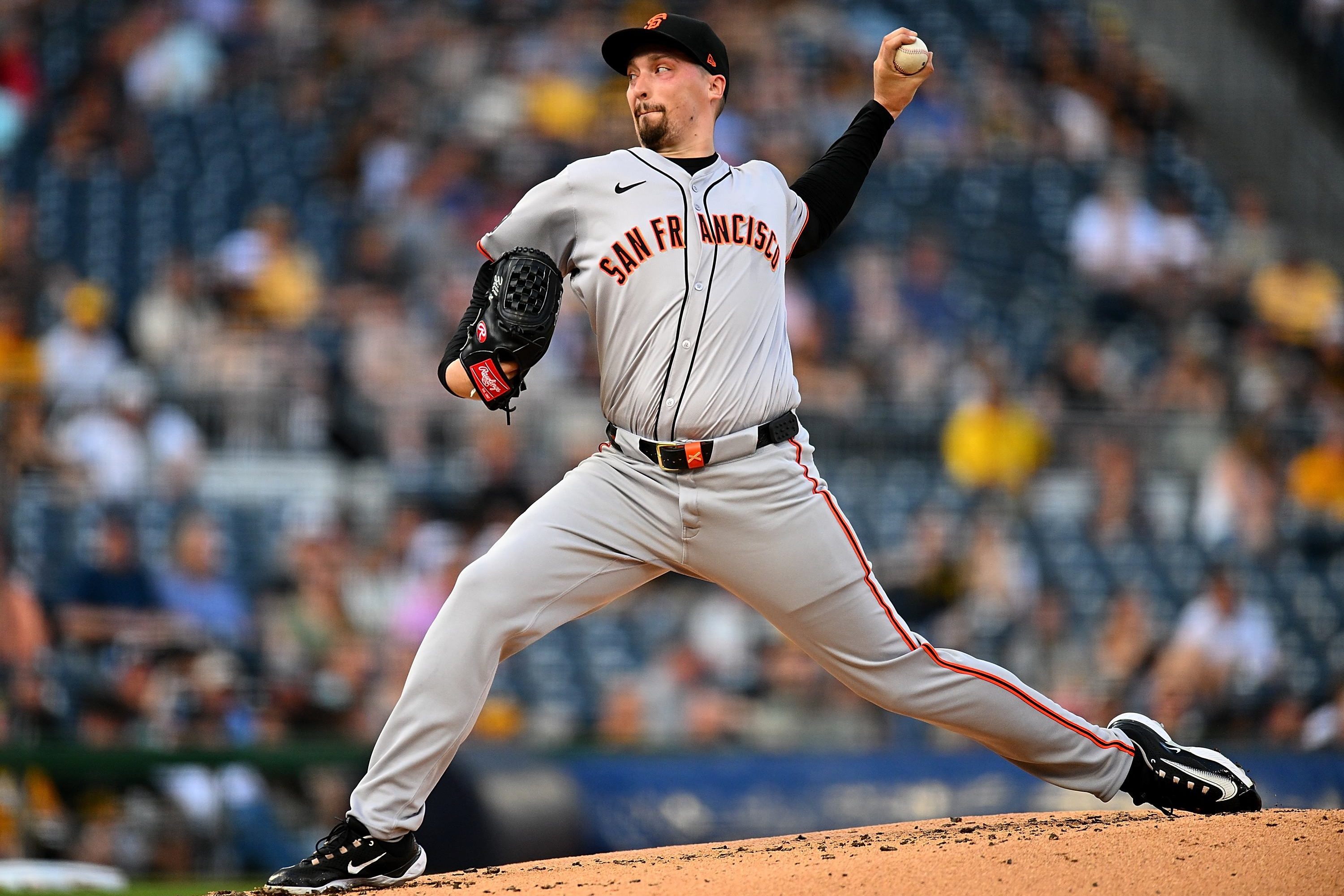 Two-time Cy Young winner Blake Snell on the mound.