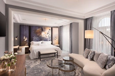 Bedroom at the Westin Palace Madrid