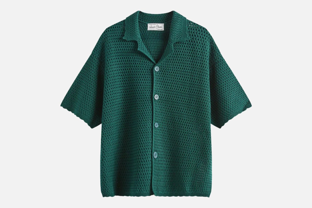 About:Blank Mesh Knit Vacation Shirt