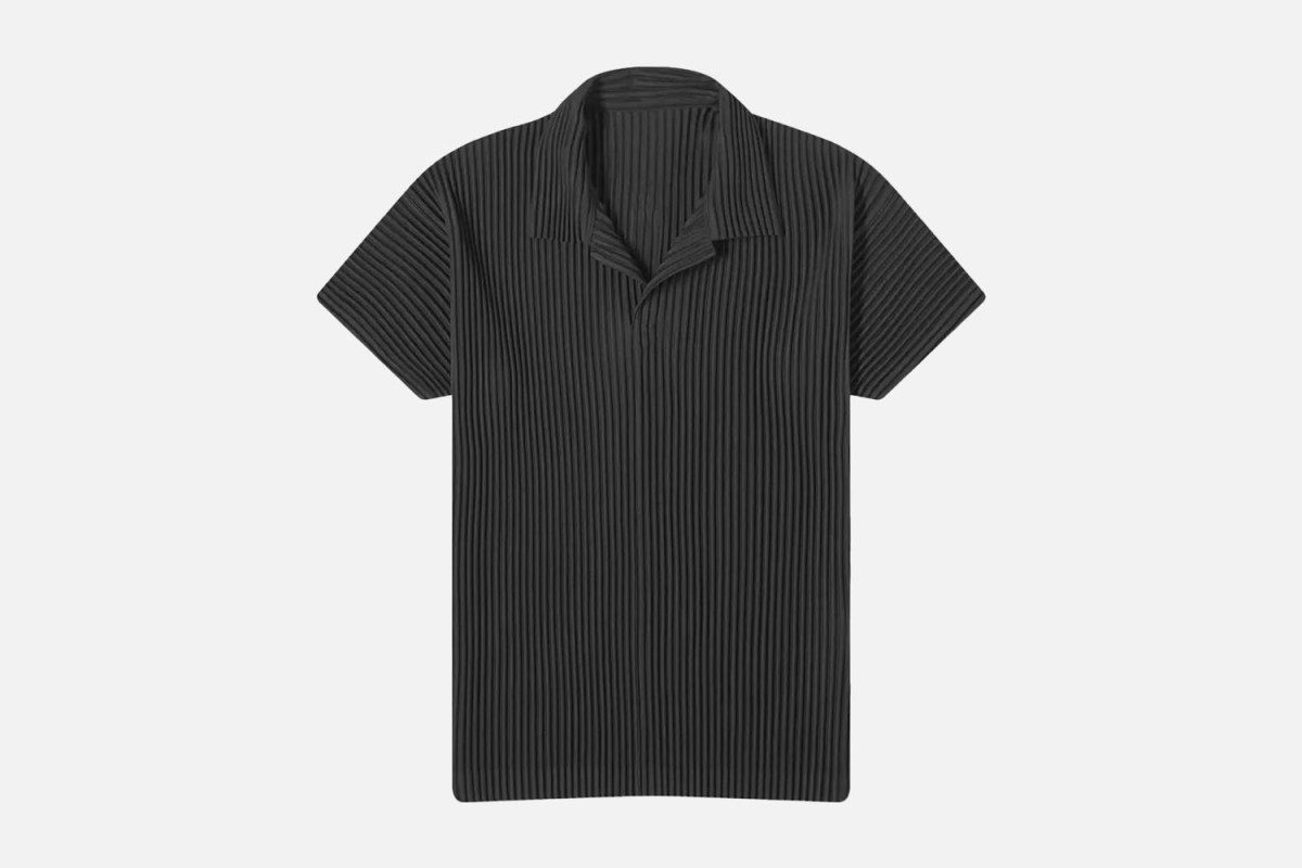Homme Plissé Issey Miyake Pleated Polo Shirt