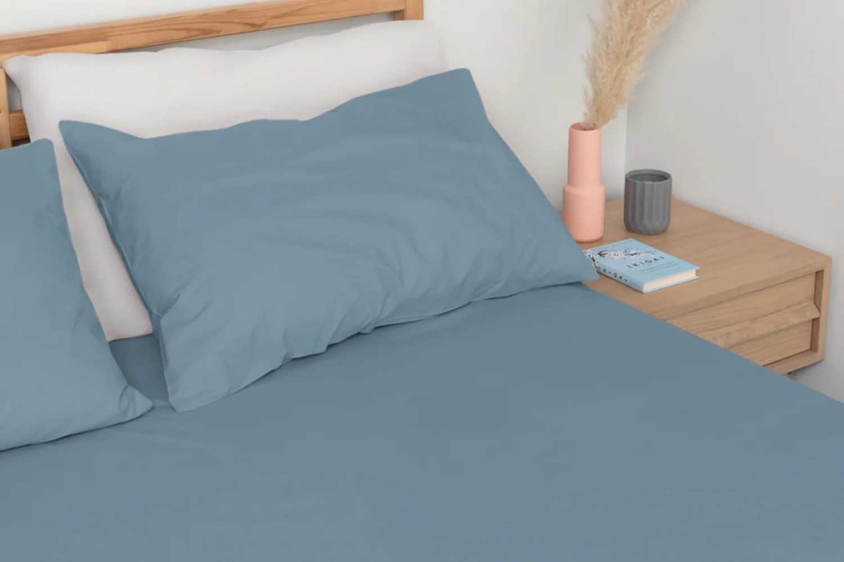 Homebird Cool & Crisp Percale Fitted Sheet Set