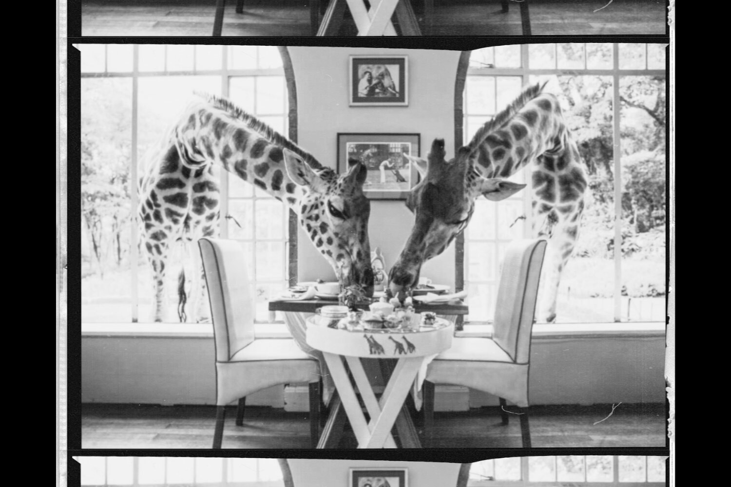 A table for two at Giraffe Manor