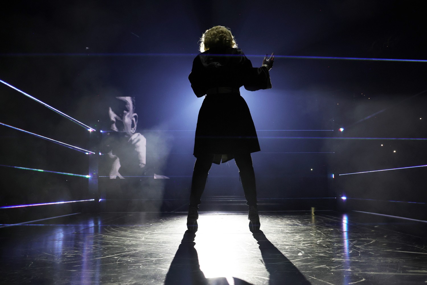 Madonna on the "Celebration" tour