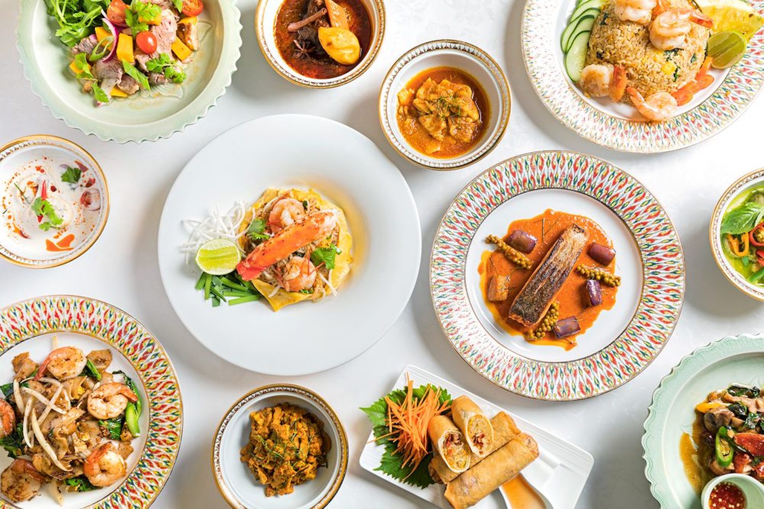 Arun’s offers a nine-course vegan tasting menu featuring a variety of personal and family-style Thai dishes