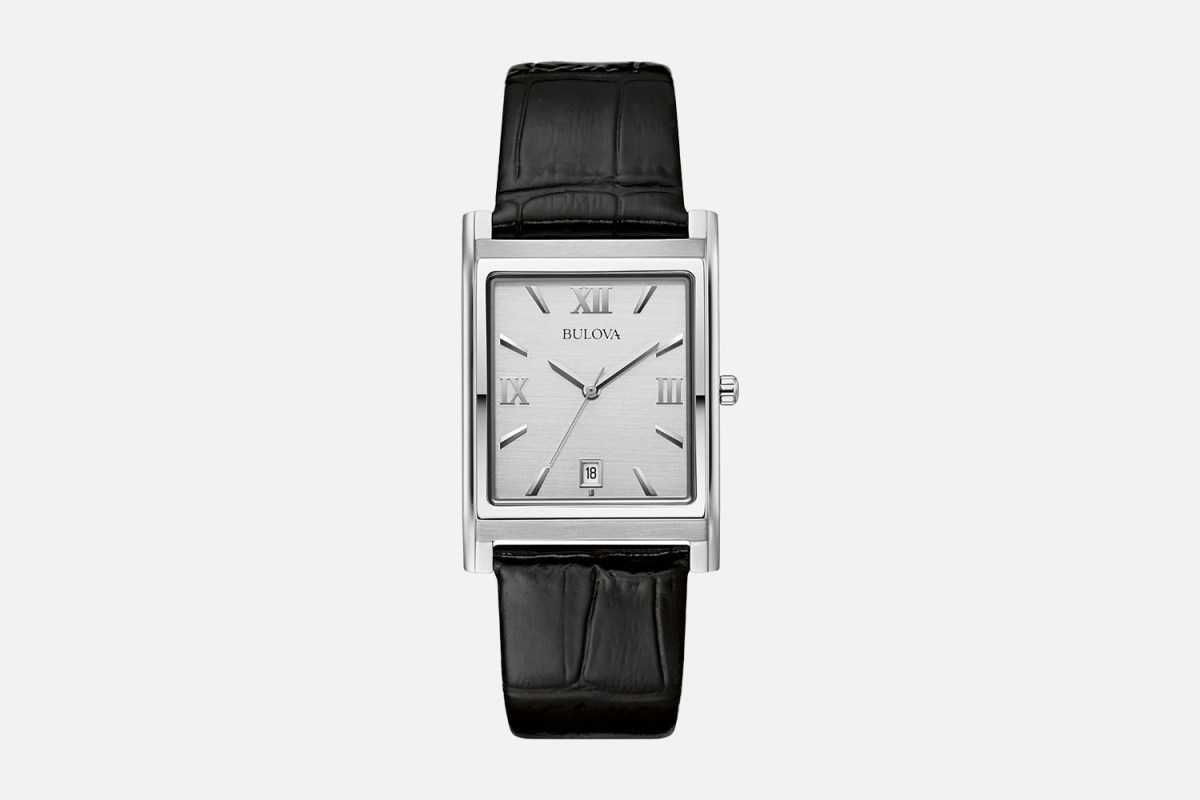 Bulova Stainless Steel 3-Hand Calendar Date Quartz Watch