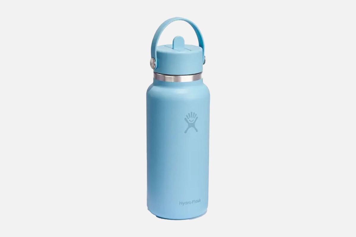 Hydro Flask 32-Ounce Wide Mouth Flex Straw Cap Water Bottle