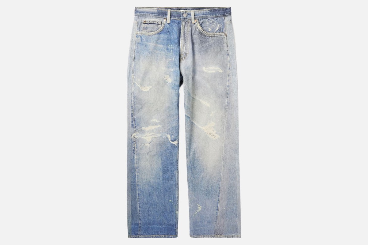 Our Legacy Third Cut Straight-Leg Printed Jeans