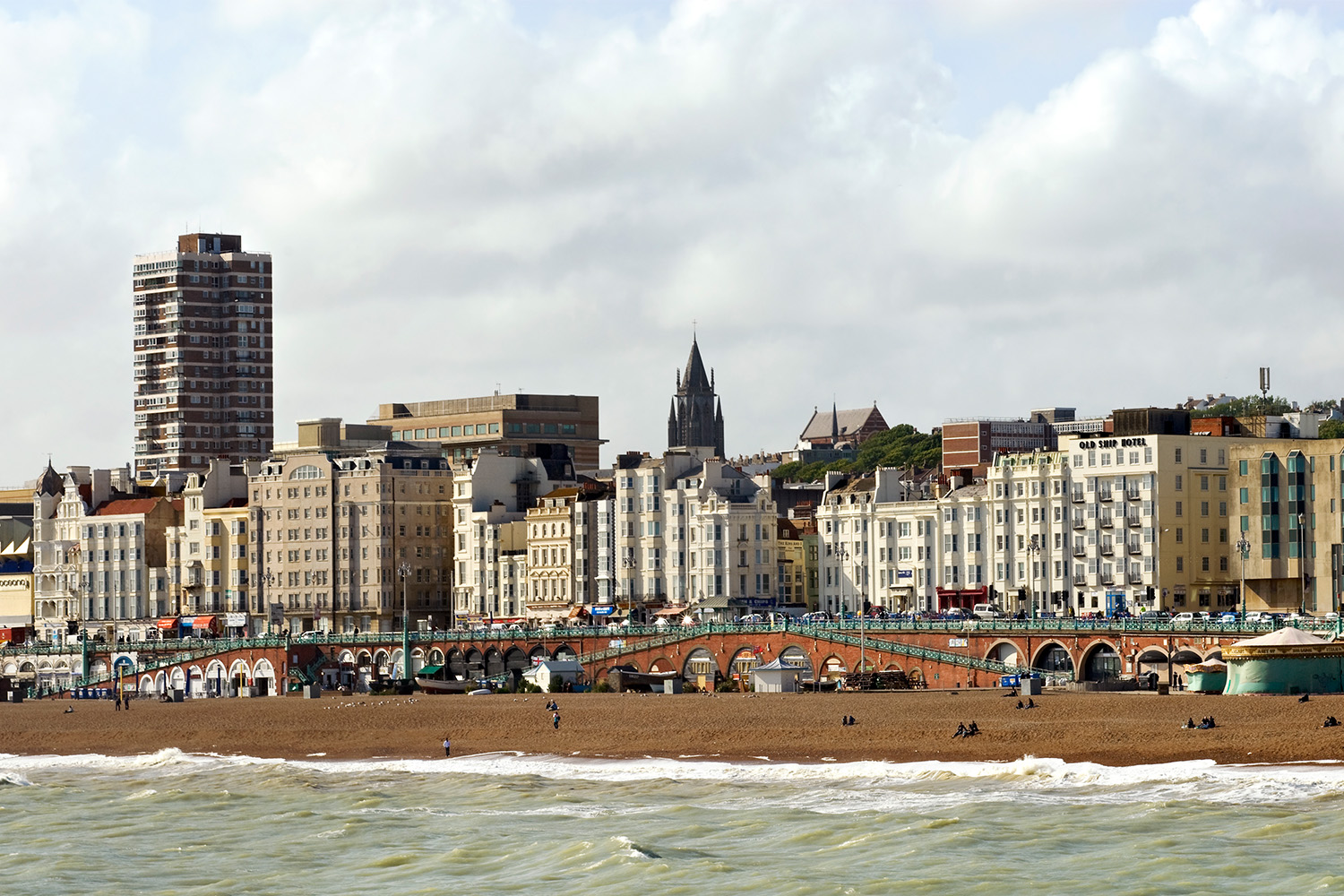 A view of Brighton in England from the water. The city has, somewhat surprisingly, been called the vegan capital of the world.